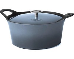 Cuisinox Braadpan - Denim Blue - 25 cm - Gietijzer