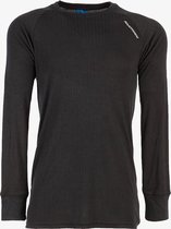 Mountain Peak heren/dames thermoshirt - Zwart - Maat L