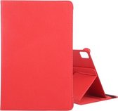 Voor Huawei MatePad Pro 12.6 2021 360 Graden Rotatie Litchi Textuur Horizontale Flip Lederen Case met Houder (Rood)