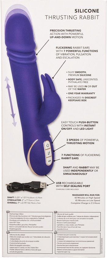 Jack Rabbit Tarzan Vibromasseur Thrusting - Violet