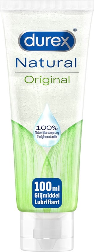 Durex Natural Original - 100% natuurlijk - Waterbasis Glijmiddel - 100 ml