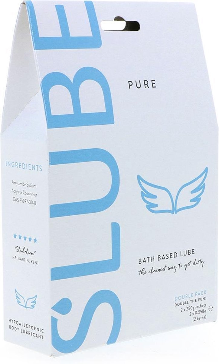 Goedkoopste Slube Pure - 3 in 1 Massagegel, Badolie en Glijmiddel - 2 x 250 gr clear