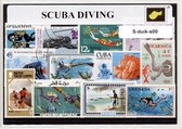 Duiksport – Luxe postzegel pakket (A6 formaat) : collectie van verschillende postzegels van duiksport – kan als ansichtkaart in een A6 envelop - authentiek cadeau - kado - geschenk