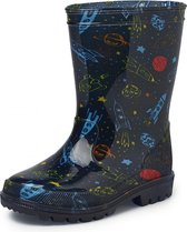 Gevavi Boots - Mees Space PVC Kinderlaarzen - Regenlaarzen voor Jongens - Blauw - Maat 25