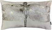 Hoyz | Dragonfly Off Wit Champagne Kussen | 30 X 50