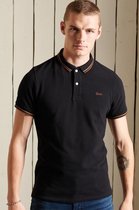 Superdry Poloshirt Tipped Polo M1110253a 55yz Black Brown Mannen Maat - M