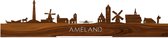 Standing Skyline Ameland Palissander hout - 60 cm - Woondecoratie design - Decoratie om neer te zetten - WoodWideCities