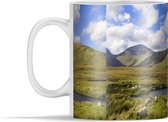Mok - Groen - Gras - Schapen - 350 ml - Beker
