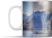 Mok - Actiefoto van het instorten van een deel van een gletsjer bij Los Glaciares - 350 ml - Beker