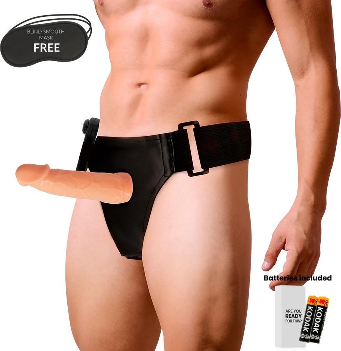 HARNESS ATTRACTION | Harness Attraction Willian Strap-on Hollow Extender Vibrator 17 X 4.5 Cm
