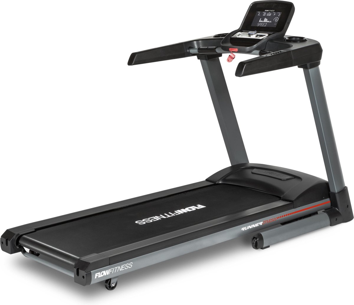 Flow Fitness Runner DTM2500 Loopband - Inklapbaar - 20 km/u - 15% Helling - 29 Programma’s - Groot Loopvlak - Thuisgebruik thumbnail 3