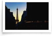 Walljar - Eiffeltoren Silhouet - Muurdecoratie - Poster