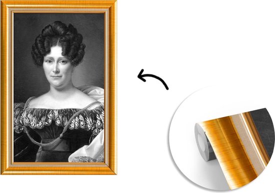 Papier Peint - Papier peint photo Oeuvre - Peintre - Cadres - Goud - Largeur 160 cm x Hauteur 240 cm