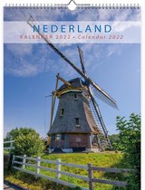 Comello Kalender 2022 Nederland 33 X 44 Cm Blauw Papier
