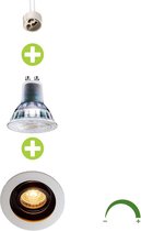 LED 5.5W Inbouwspot | dimbaar | zwart | wit | vierkant - 2700K - Warm wit (827)