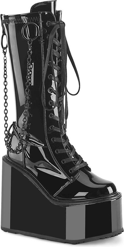 Demonia Platform Bottes femmes -38 Chaussures- SWING-150 US 8 Zwart