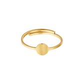 Ring Circle - Goud - Stainless steel - minimalistisch - Yehwang