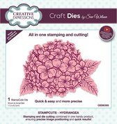 Creative Expressions Stans - Hortensia - 8,2cm x 11,3cm - Stans en stempel in 1