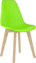 4 Moderne kunststof eetkamerstoelen stoelen - groen - ergonomische kuipstoelen - Nordic Blanc - Palerma Design - green - ergonomisch - stoel - zetel - woonkamerstoelen - zitting - stevig - ho