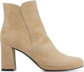 Stefano Lauran Vrouwen Suède     Enkellaarsjes / Laarzen / Damesschoenen S1062 - Beige - Maat 39