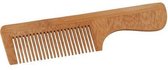 Croll & Denecke kam met handvat – Haarkam – 100% Natuurlijke haarborstel - Duurzaam - 18 × 3 × 0.5 cm – Bamboe