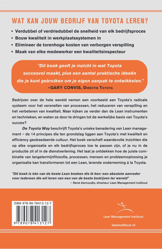 De Toyota Way (Nederlandstalig)