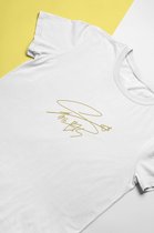 BTS Suga Signature T-Shirt for fans | Army Dynamite | Love Sign | Unisex Maat XL Wit