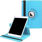 iPad 2021 hoes - iPad 9e/8e/7e Generatie hoes - iPad 10,2 inch - iPad 2019/2022 - 360° draaibare Bookcase - Lichtblauw