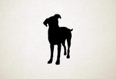 Boxmatian - Silhouette hond - XS - 26x15cm - Zwart - wanddecoratie