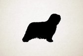 Komondor - Silhouette hond - L - 75x100cm - Zwart - wanddecoratie