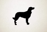 Epagneul francais - French Spaniel - Silhouette hond - M - 60x72cm - Zwart - wanddecoratie
