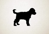 Schnoodle - Silhouette hond - S - 43x57cm - Zwart - wanddecoratie