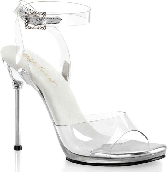 Sandale bride cheville -36 Chaussures- CHIC-06 US 6 Transparent