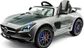 Mercedes SLS 12 V Metallic Zilver - Final Carbon Edition - MP4 TV - Softstart | Elektrische Kinderauto | Met afstandsbediening