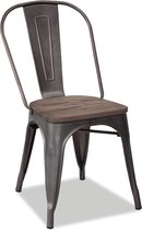 Set van 4 stoelen Victoria - metaalkleur