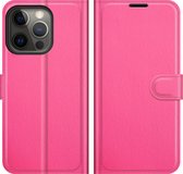 ShieldCase® geschikt voor Apple iPhone 13 Pro Max wallet bookcase - roze