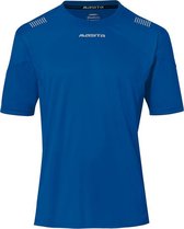 Masita | Sportshirt Heren Korte Mouw - Porto - Wedstrijd - Fitness - Hardloopshirt Heren - Ademend Vocht Regulerend - ROYAL BLUE/WHIT - S