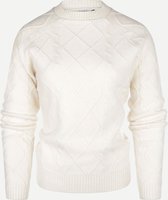 Steppin' Out Herfst/Winter 2021 Trui Cathleen Sweater Vrouwen - Regular Fit - Merino Wol - Wit (L)