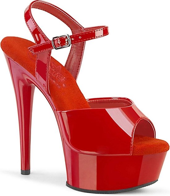 Foto: Pleaser excite 609 sandaal met enkelband us 9 39 shoes rood