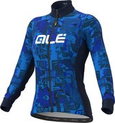 Ale Dames Fietsshirt Lange Mouwen Solid Break - Blauw - L - Valt klein