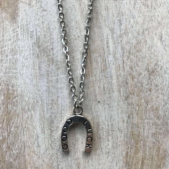 GoedeDoelen.Shop | Ketting Lucky Horseshoe | Geluksketting | Paarden Ketting | Hoefijzer Ketting | Good Luck | Wellness-House