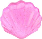 slijm Glitter Putty in schelp 6 cm roze
