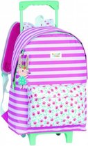 trolley rugzak Bunny 47 x 31 cm polyester roze