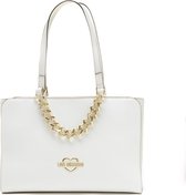 Love Moschino Dames Shopper Kunststof - wit