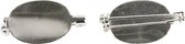 broche speld 20 x 15 mm zilver 5 stuks