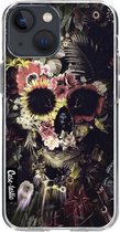 Casetastic Apple iPhone 13 mini Hoesje - Softcover Hoesje met Design - Garden Skull Print