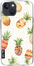 Casetastic Apple iPhone 13 Hoesje - Softcover Hoesje met Design - Pineapples Orange Green Print