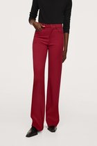 Mango Broek Flared Broek Met Zakken 17035932 76 Dames Maat - W38