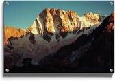 Walljar - Les Grandes Jorasses - Muurdecoratie - Plexiglas schilderij