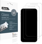 dipos I 2x Pantserfolie mat compatibel met Apple iPhone 13 mini Beschermfolie 9H screen-protector